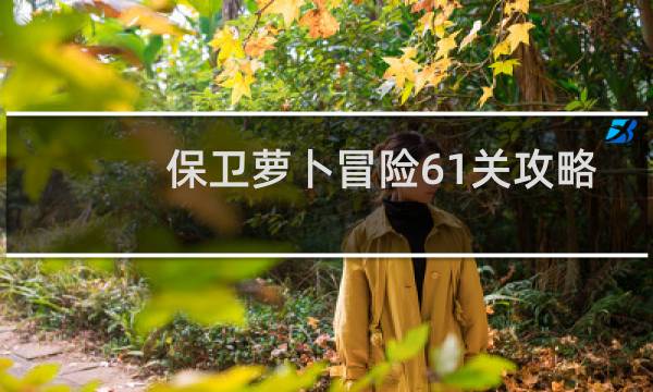 保卫萝卜冒险61关攻略