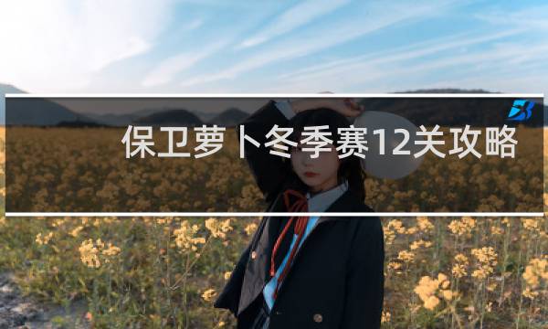 保卫萝卜冬季赛12关攻略
