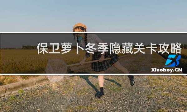 保卫萝卜冬季隐藏关卡攻略