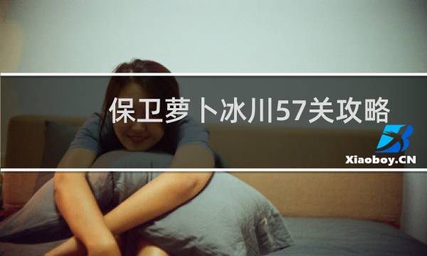 保卫萝卜冰川57关攻略