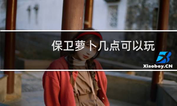 保卫萝卜几点可以玩