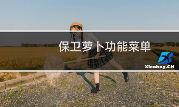 保卫萝卜功能菜单