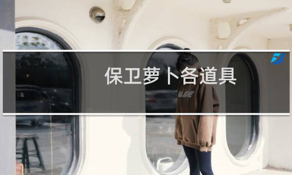 保卫萝卜各道具