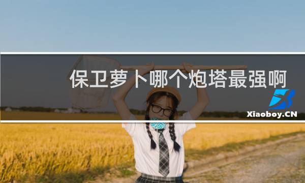 保卫萝卜哪个炮塔最强啊