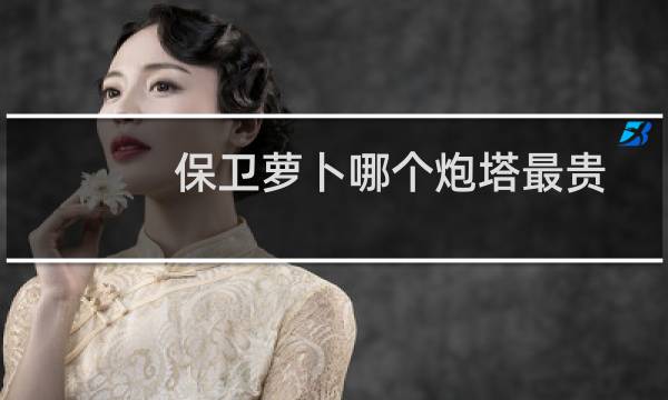 保卫萝卜哪个炮塔最贵