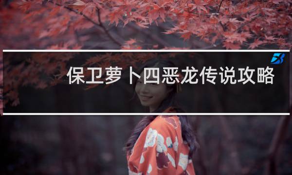 保卫萝卜四恶龙传说攻略