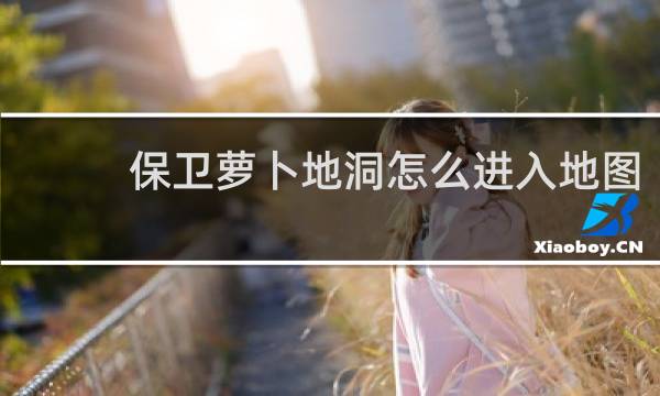 保卫萝卜地洞怎么进入地图