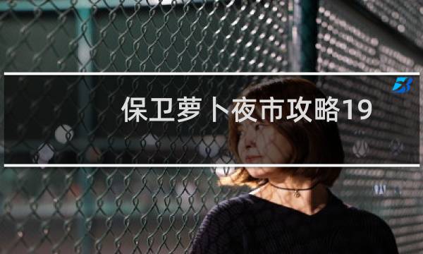 保卫萝卜夜市攻略19