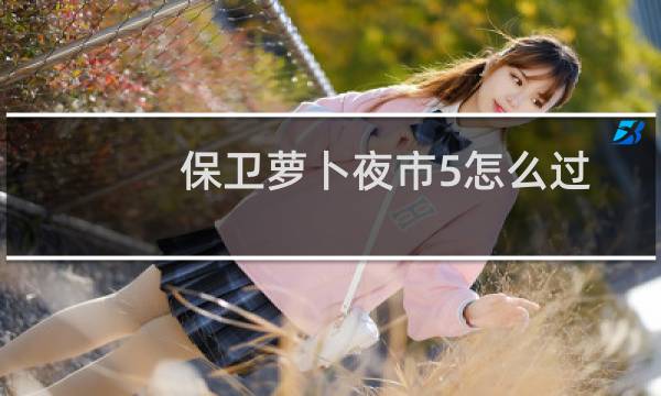保卫萝卜夜市5怎么过