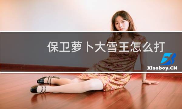 保卫萝卜大雪王怎么打