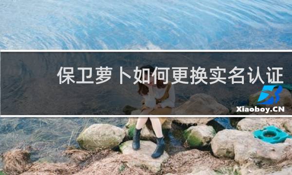 保卫萝卜如何更换实名认证