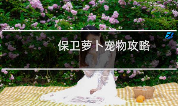 保卫萝卜宠物攻略
