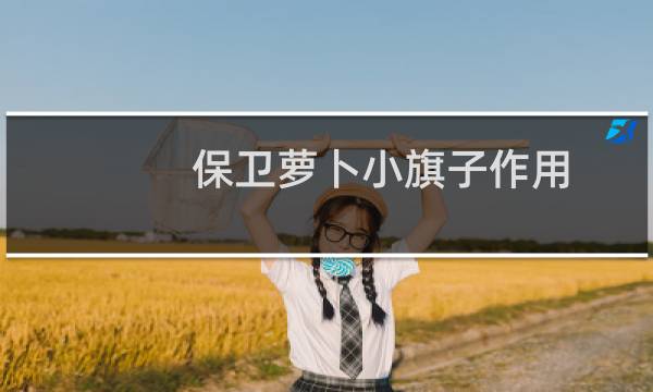 保卫萝卜小旗子作用
