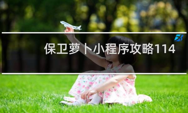 保卫萝卜小程序攻略114