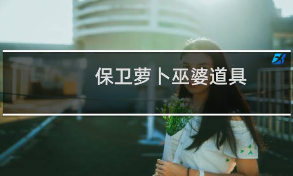 保卫萝卜巫婆道具