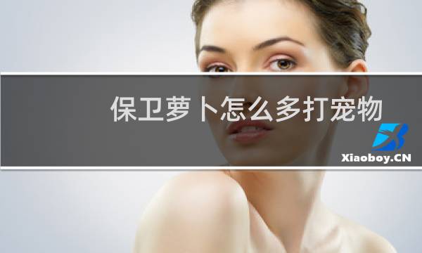 保卫萝卜怎么多打宠物