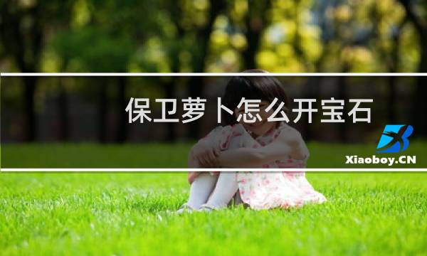 保卫萝卜怎么开宝石