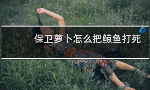 保卫萝卜怎么把鲸鱼打死