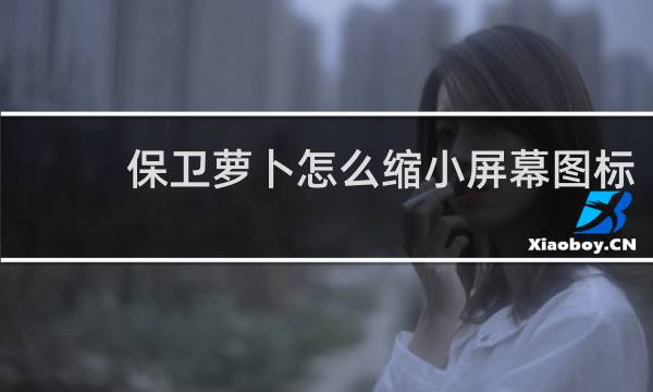 保卫萝卜怎么缩小屏幕图标