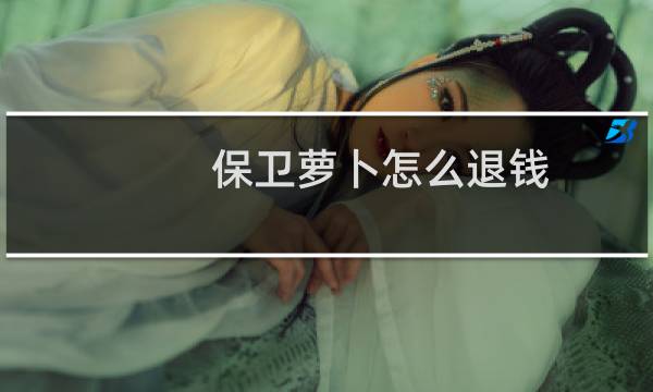 保卫萝卜怎么退钱