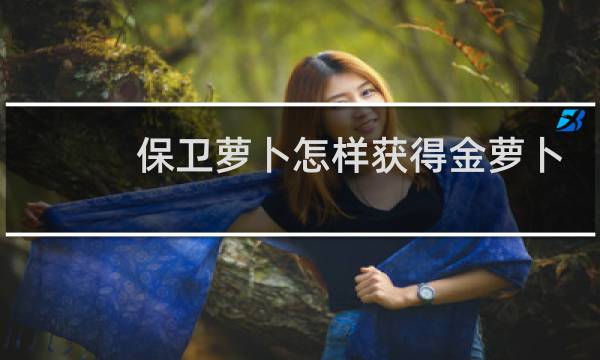 保卫萝卜怎样获得金萝卜