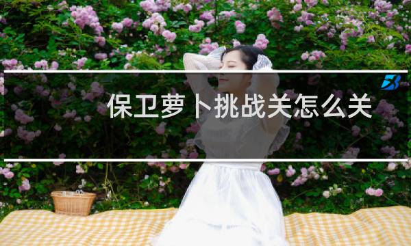 保卫萝卜挑战关怎么关