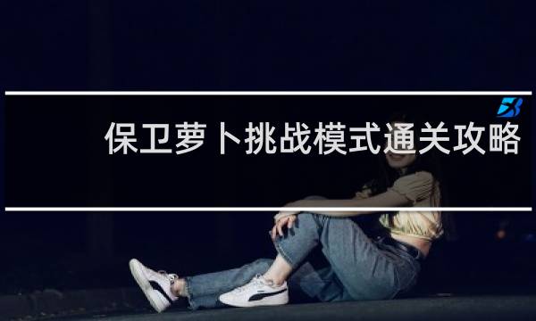 保卫萝卜挑战模式通关攻略