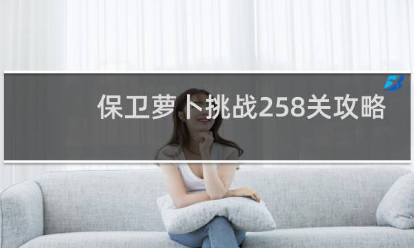 保卫萝卜挑战258关攻略