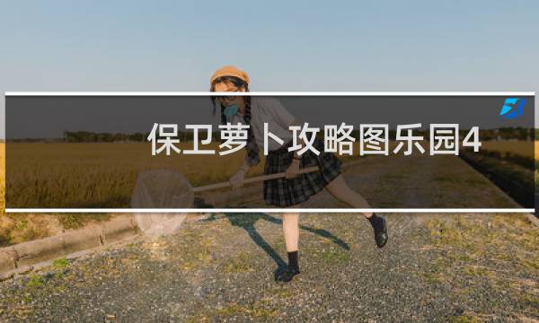 保卫萝卜攻略图乐园4