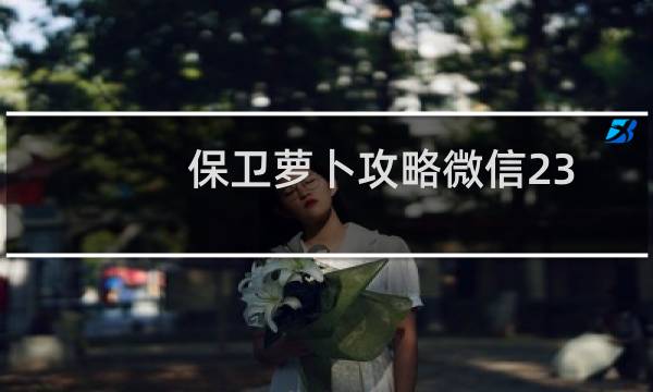 保卫萝卜攻略微信23