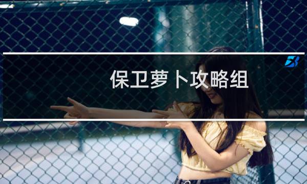 保卫萝卜攻略组