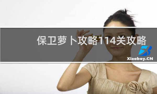 保卫萝卜攻略114关攻略