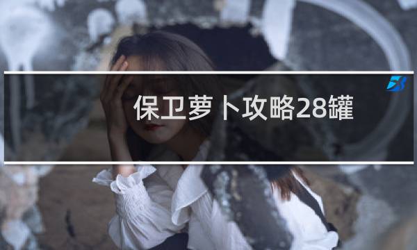 保卫萝卜攻略28罐