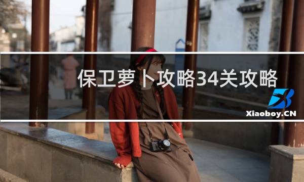 保卫萝卜攻略34关攻略