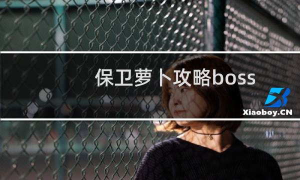 保卫萝卜攻略boss 17