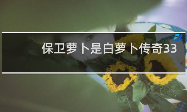 保卫萝卜是白萝卜传奇33