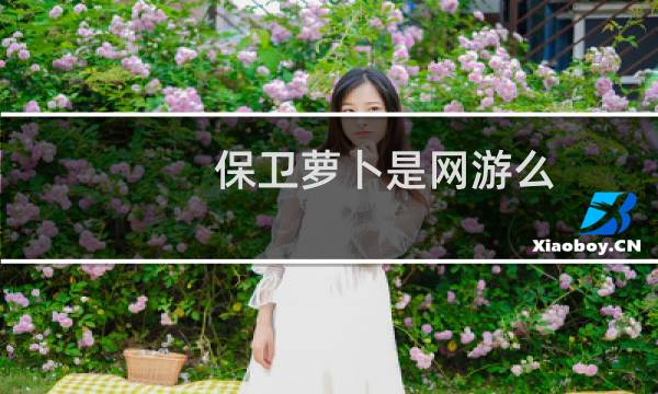 保卫萝卜是网游么