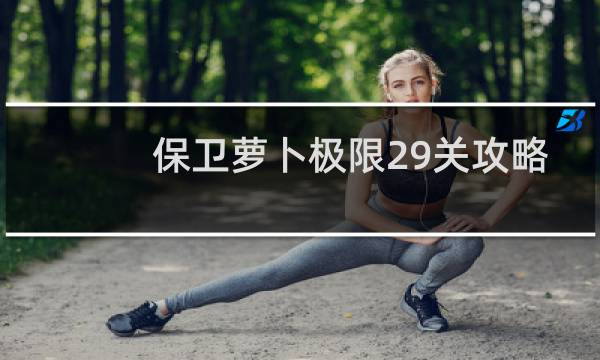 保卫萝卜极限29关攻略