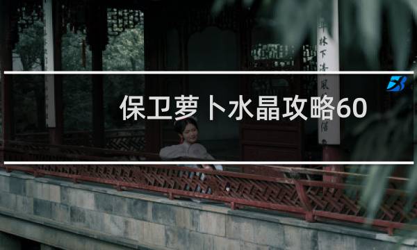 保卫萝卜水晶攻略60
