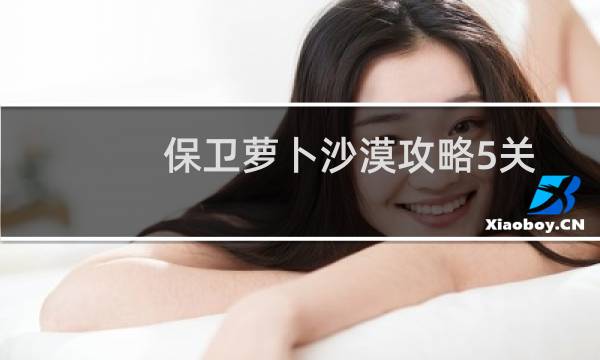 保卫萝卜沙漠攻略5关