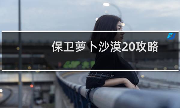 保卫萝卜沙漠20攻略