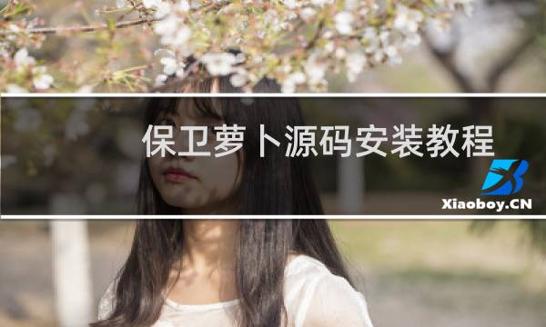保卫萝卜源码安装教程