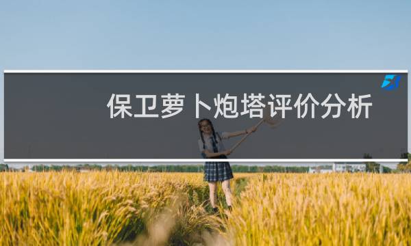 保卫萝卜炮塔评价分析