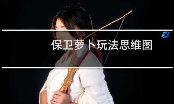 保卫萝卜玩法思维图