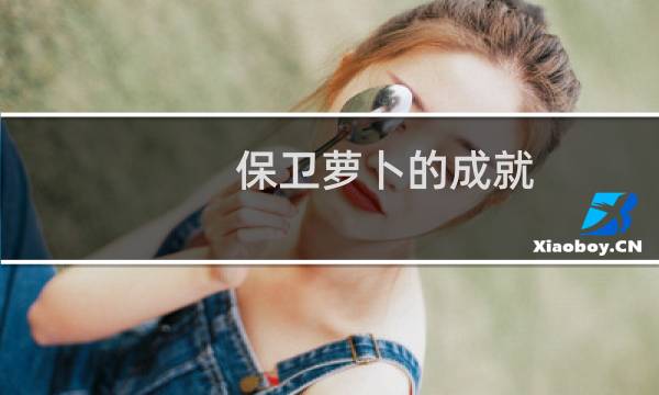 保卫萝卜的成就