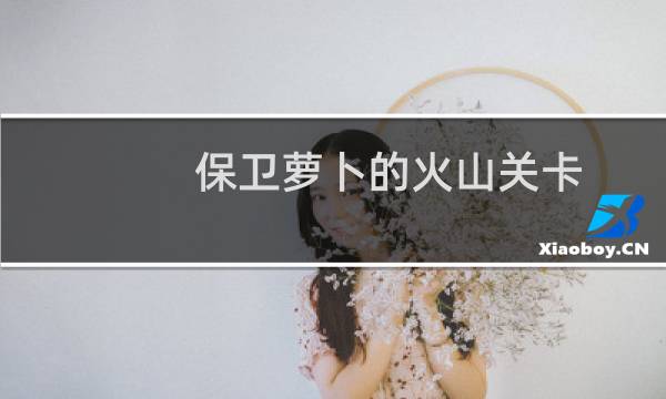 保卫萝卜的火山关卡