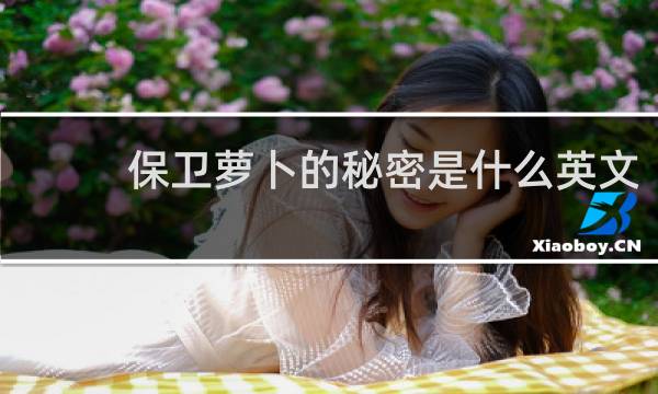 保卫萝卜的秘密是什么英文