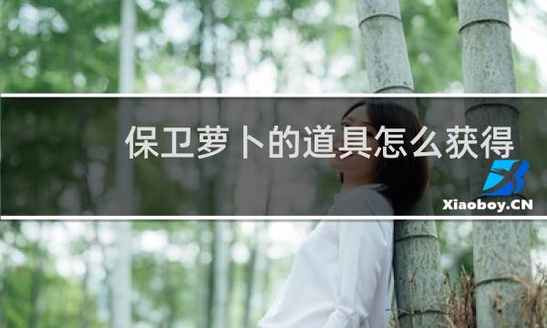 保卫萝卜的道具怎么获得