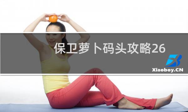 保卫萝卜码头攻略26