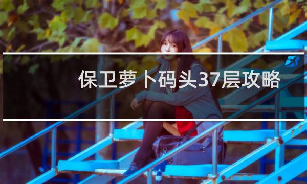 保卫萝卜码头37层攻略